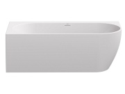 Ravak Vaňa Freedom Corner 170x80 L, voľne stojaca, biela, krytka odtoku biela/čierna/chróm