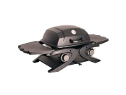 Přenosný plynový gril 4,2 kW se dvěma hořáky a pojízdným skládacím stolkem Riwall PRO RGG 20 Compact SET