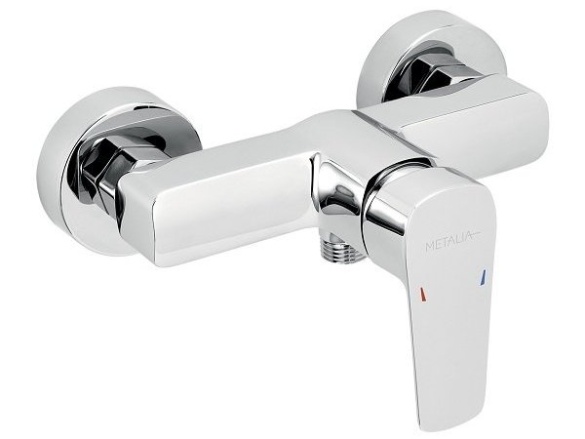 Novaservis Sprchová baterie Metalia 58 150 mm, chrom, nástěnná, bez příslušenství,  58061/1,0