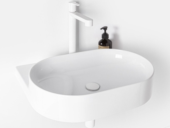 Ravak Umývadlo Yard 60, s otvorom pre batériu, bez prepadu, Smoke Grey