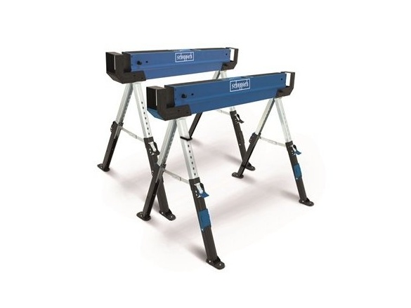 2x skládací stavební koza 600 kg Scheppach MWB 600 (set 2 ks)