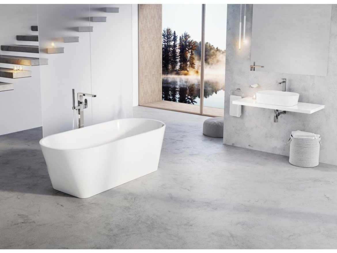 Ravak Umyvadlo Solo 58, bez otvoru pro baterii, bez přepadu