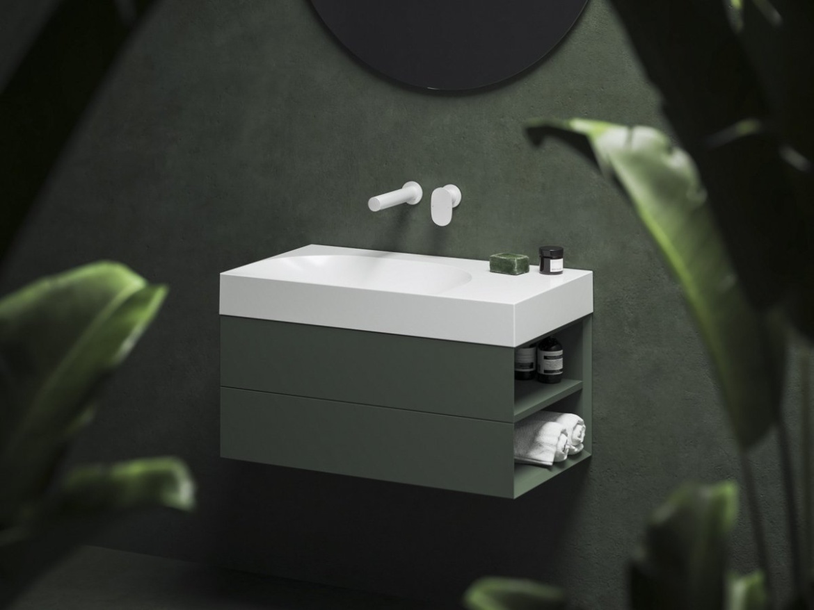 Ravak SD Lite 80 P skříňka pod umyvadlo Smoke Grey