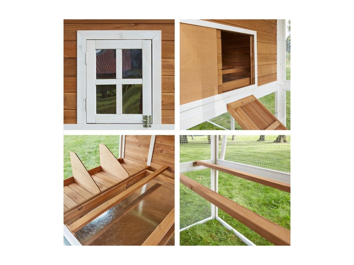 Kurník Scobax Dřevěný kurník IZMIR, 2000x1200x900 mm