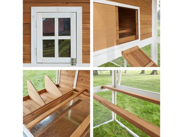 Kurník Scobax Dřevěný kurník IZMIR, 2000x1200x900 mm