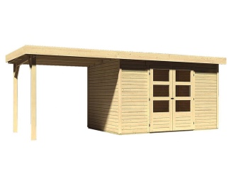 Chatky – Askola 4 + prístavok 240 cm (73247) natur
