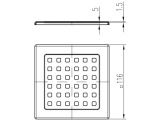 Chuděj Mřížka Black 1,5 mm pro nástavec 125×125