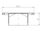 Chuděj ND-Mřížka nízká plast PV DN50/55, DN50/95