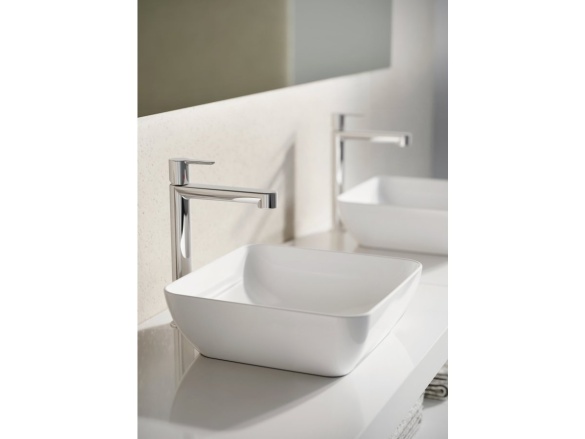 Ravak Umyvadlo Uni Slim S 38, bez otvoru pro baterii, bez přepadu, černá matná