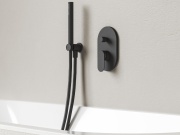 Ravak CR II 065.20BL.O2.RB070 Podomítková baterie 2-cestná bez tělesa, černá