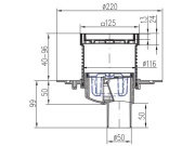 Vpusť Chuděj PVSU 50 (univerzální)