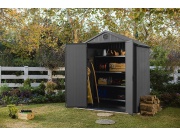 Plastový záhradný domček Keter Darwin 6 x 4 šedý, s podlahou