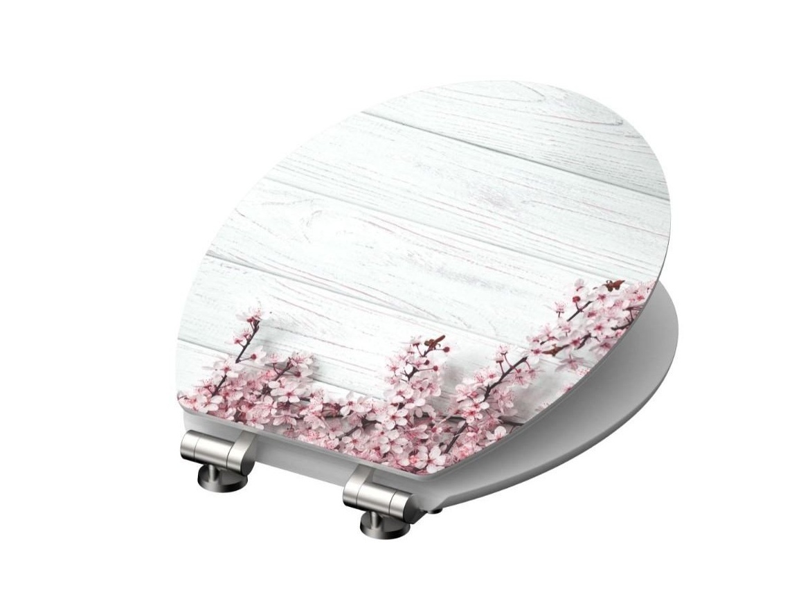 WC sedátka, záchodová prkna Schütte FLOWERS AND WOOD | MDF HG, Soft Close