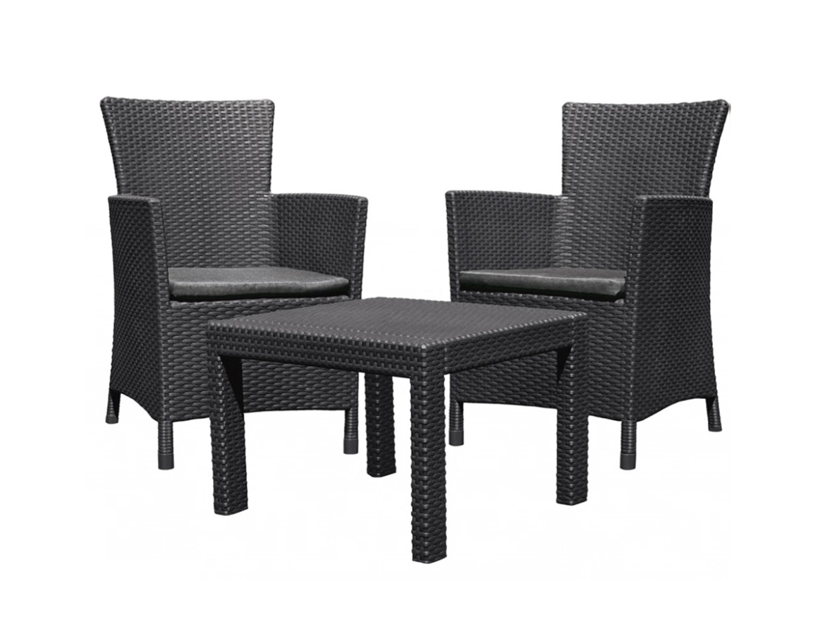 Keter Balkónový set Allibert Rosario - grafit