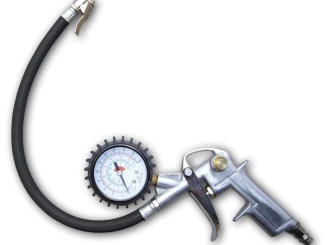 Bradas –  Bradas Pistole na huštění pneu s manometrem - kovové madlo