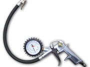 Bradas Pistole na huštění pneu s manometrem - kovové madlo