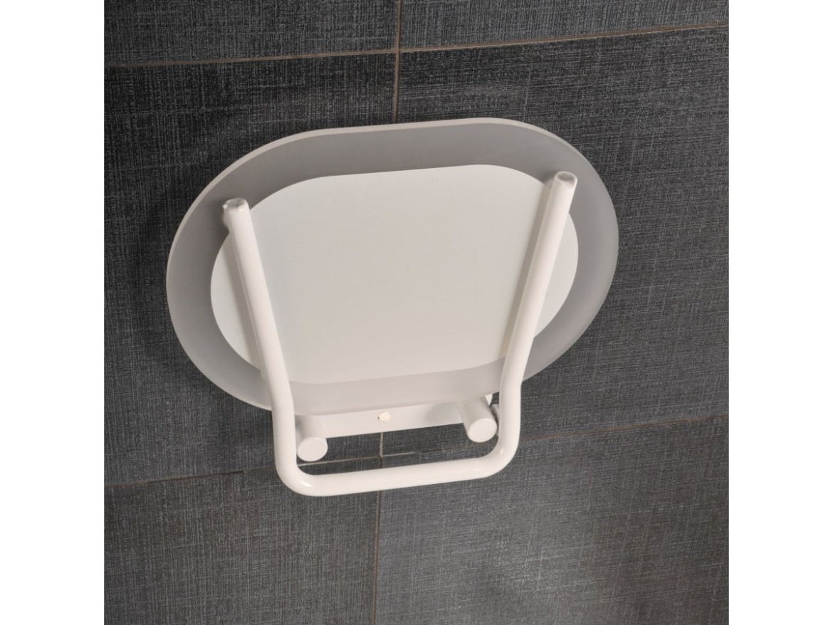 Ravak Sedadlo Chrome, clear/biela