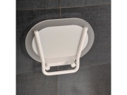 Ravak Sedadlo Chrome, clear/biela