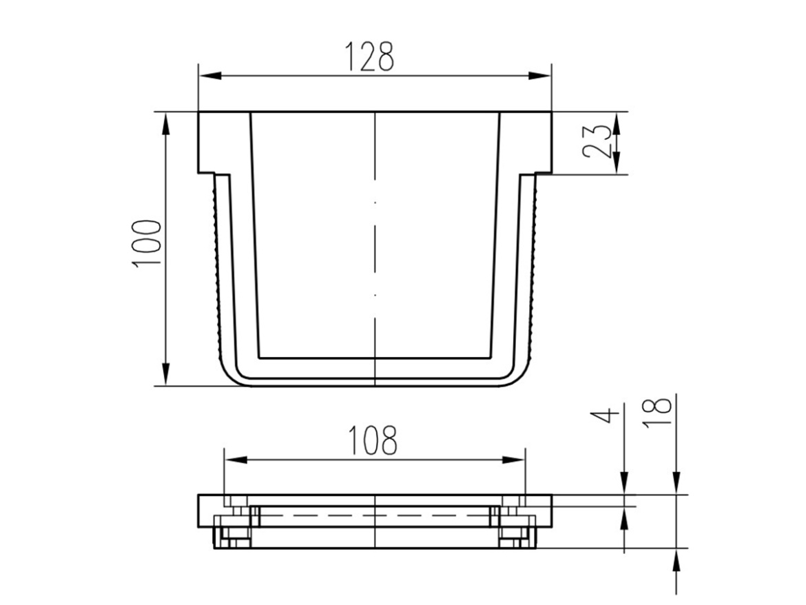 Koncovka venkovního žlabu Chuděj