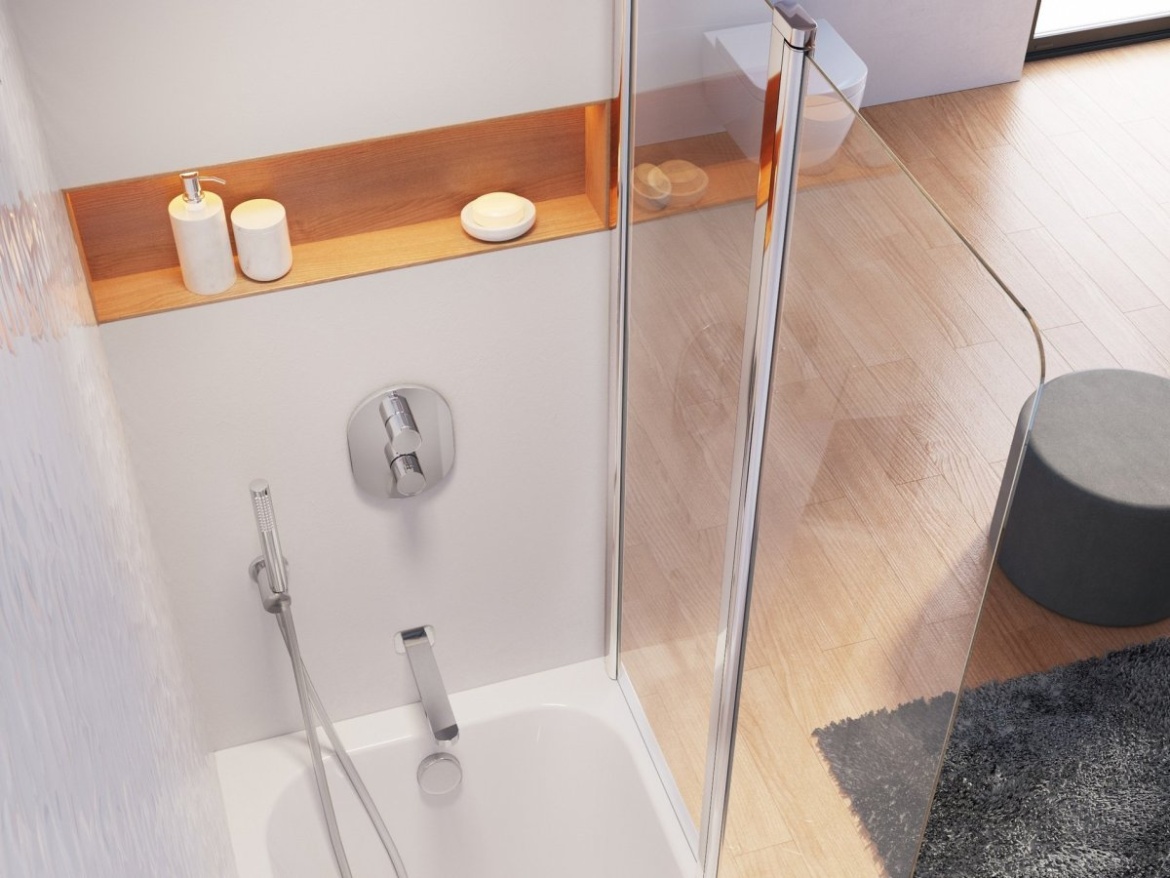 Ravak CVS2 100 P, lesk+transparent