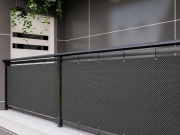 Balkonová zástěna s kovovými oky Scobax Balcony eyelet