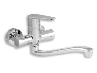 Csaptelepek –  Novaservis Umyvadlová baterie Titania Fresh 100 mm, chrom, nástěnná,  96074,0