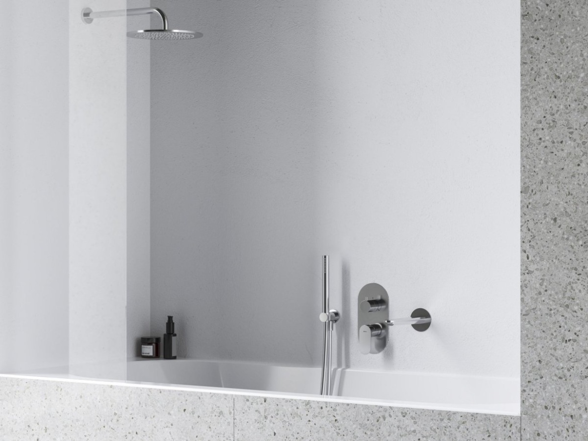 Ravak EL 068.20GB.O3.RB07F Podomietková batéria 3-cestná pre R-box, grafit kefovaný