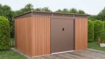 G21 Zahradní domek  GRAH 915 - 340 x 269 cm, hnědý