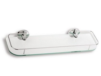 Poličky –  Novaservis Polička s výklopným zábradlím Metalia 1, sklo/chrom, , 6175,0