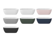 Ravak Vaňa Freedom Wall II Tec 170x87, voľne stojaca, biela, krytka odtoku biela/čierna/chróm