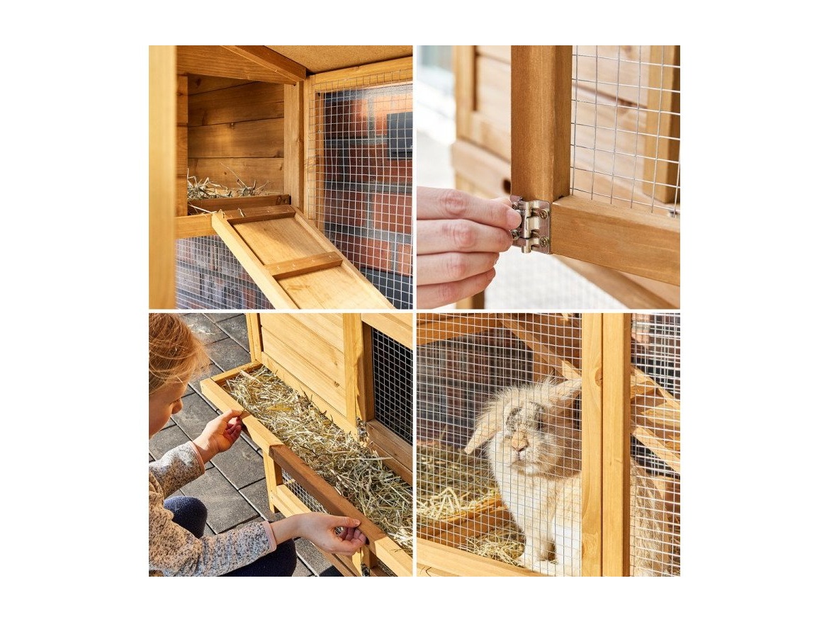 Dřevěná králíkárna Scobax Deny