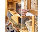 Dřevěná králíkárna Scobax Deny