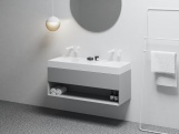 Ravak Dvojumývadlo Lite 120, bez otvorů pre baterie, bez prepadu