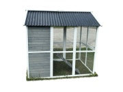 Scobax Dřevěný kurník s výběhem Bejrút, 195x140x180 cm