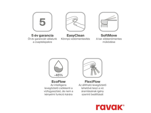 Ravak EL 015.60RGB Umyvadlová stojánková baterie 335 mm bez výpusti, růžové zlato kartáčované