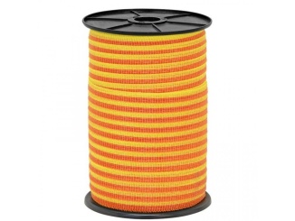 Állattenyésztés –  Scobax Páska pro elektrický ohradník, průměr 10 mm, 250 m, žluto-oranžové