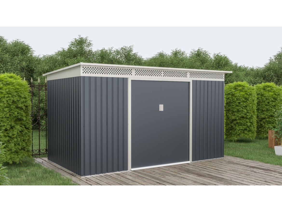 G21 Zahradní domek  GRAH 700 - 340 x 206 cm, antracitový