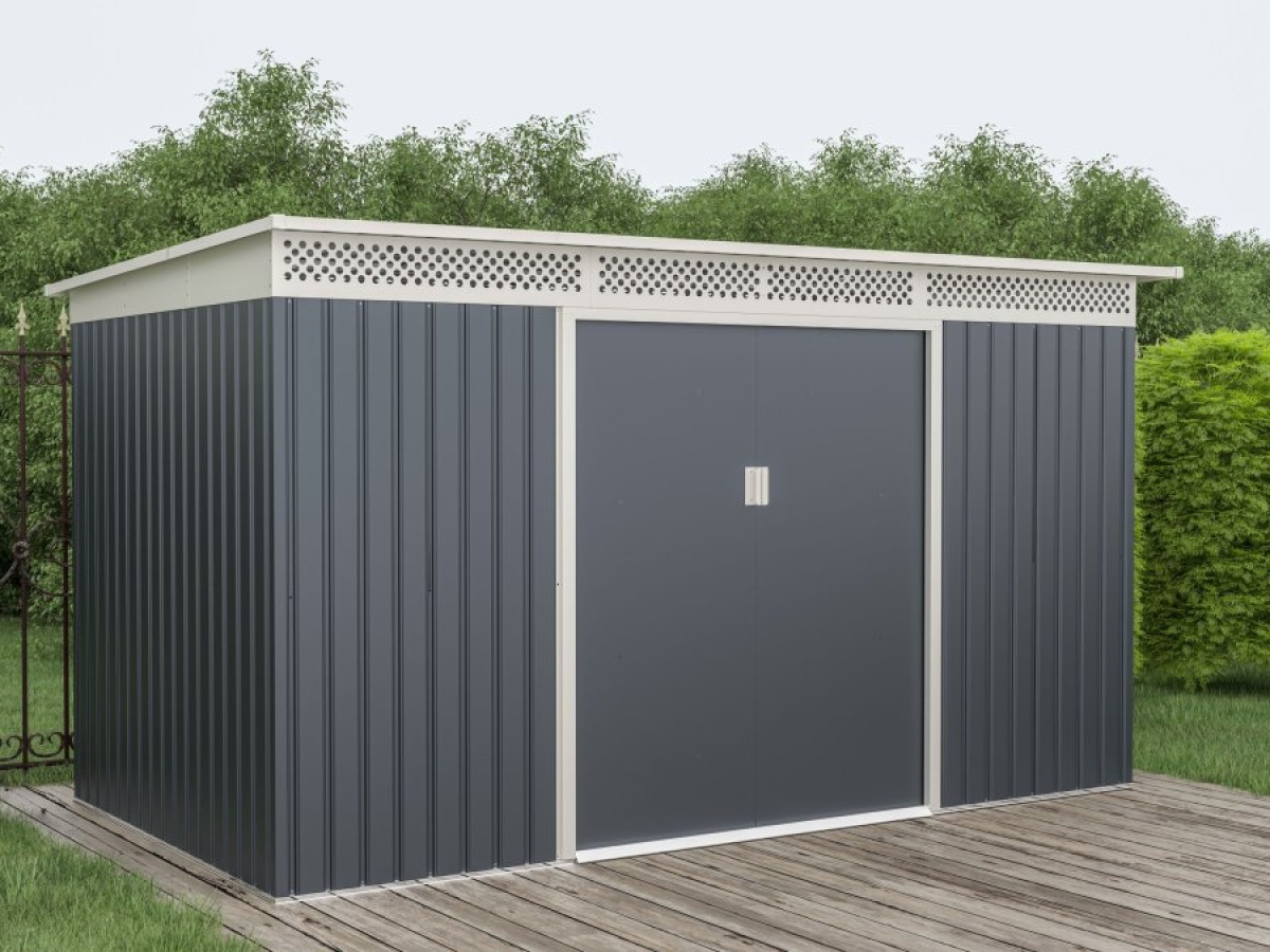 G21 Zahradní domek  GRAH 700 - 340 x 206 cm, antracitový