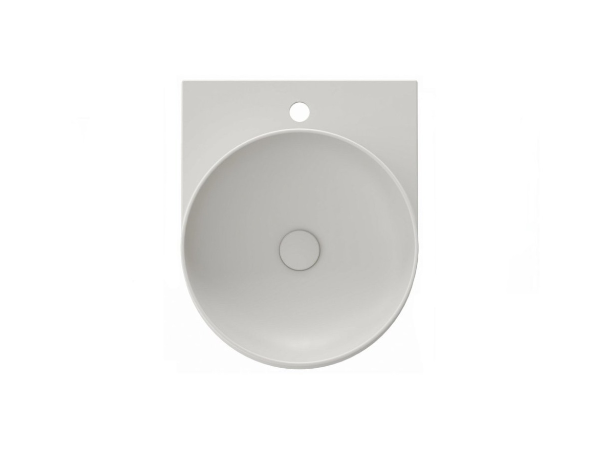Ravak Umyvadlo Yard 40, s otvorem pro baterii, bez přepadu, Grey Green