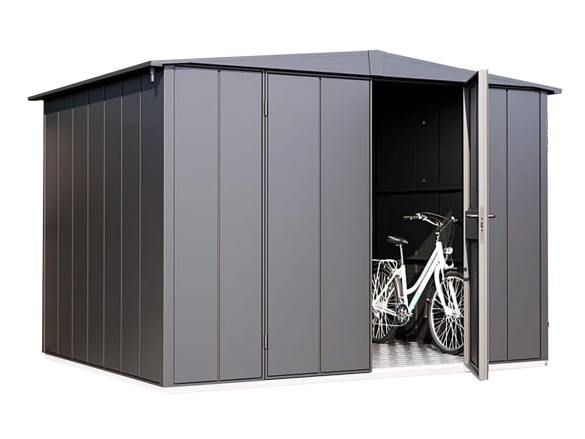 Plechový záhradný domček Hörmann Berry Modern sedlová střecha