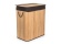 G21 Koš na prádlo  105 l s rozdělovačem, bambusový s hnědým košem