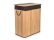 G21 Koš na prádlo  105 l s rozdělovačem, bambusový s hnědým košem