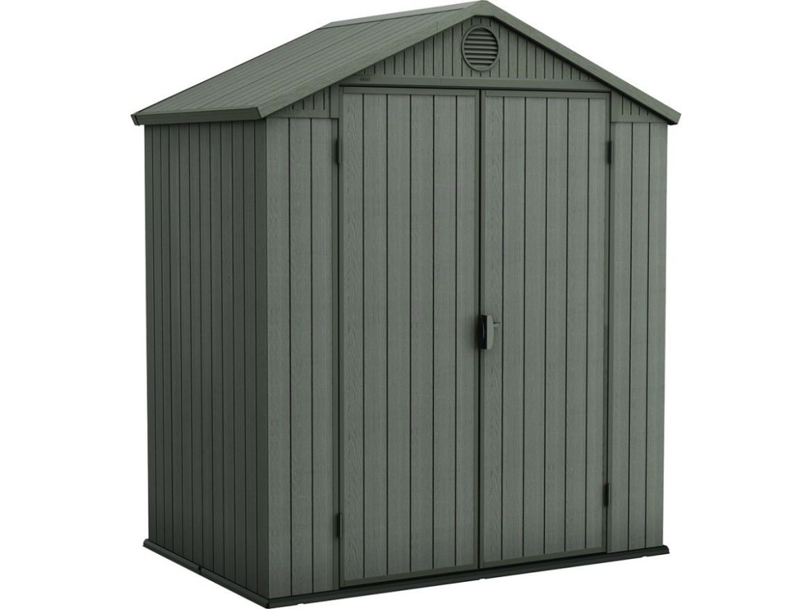 Plastový zahradní domek Keter Darwin 6 x 4 zelený, s podlahou