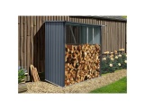 Přístřešek na dřevo 2 x 1,5 m s pultovou střechou antracit Riwall PRO RMWS 3x7 Anthracite