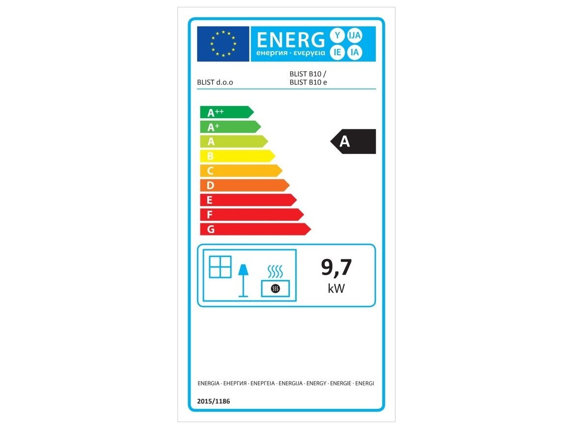 Blist Krbová kamna  B10 - 9 kW + příslušenství
