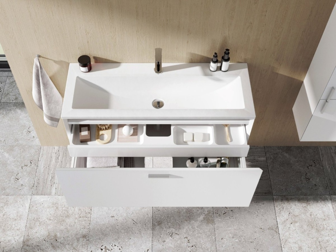 Ravak Umyvadlo Clear 80, s otvorem pro baterii, bez přepadu