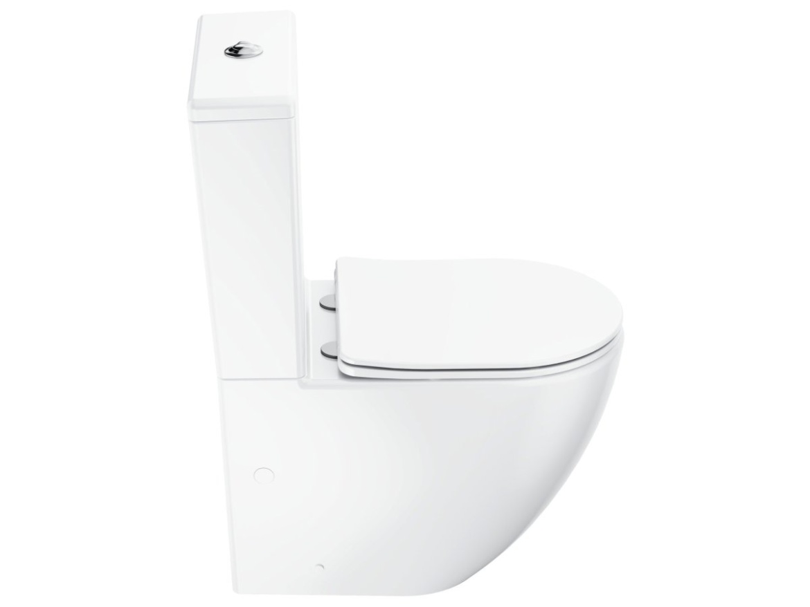 Ravak WC kombi Optima RimOff set, vario odpad, bílá