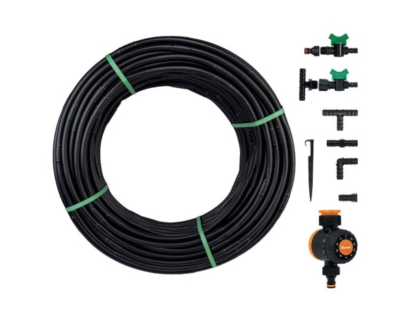 Bradas Kapková závlaha Bradas WATER FLOW DRIP - 50 m s časovačem