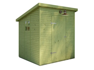 Dřevěné zahradní domky Tuindeco –  Olaf 204 x 197 cm prírodný