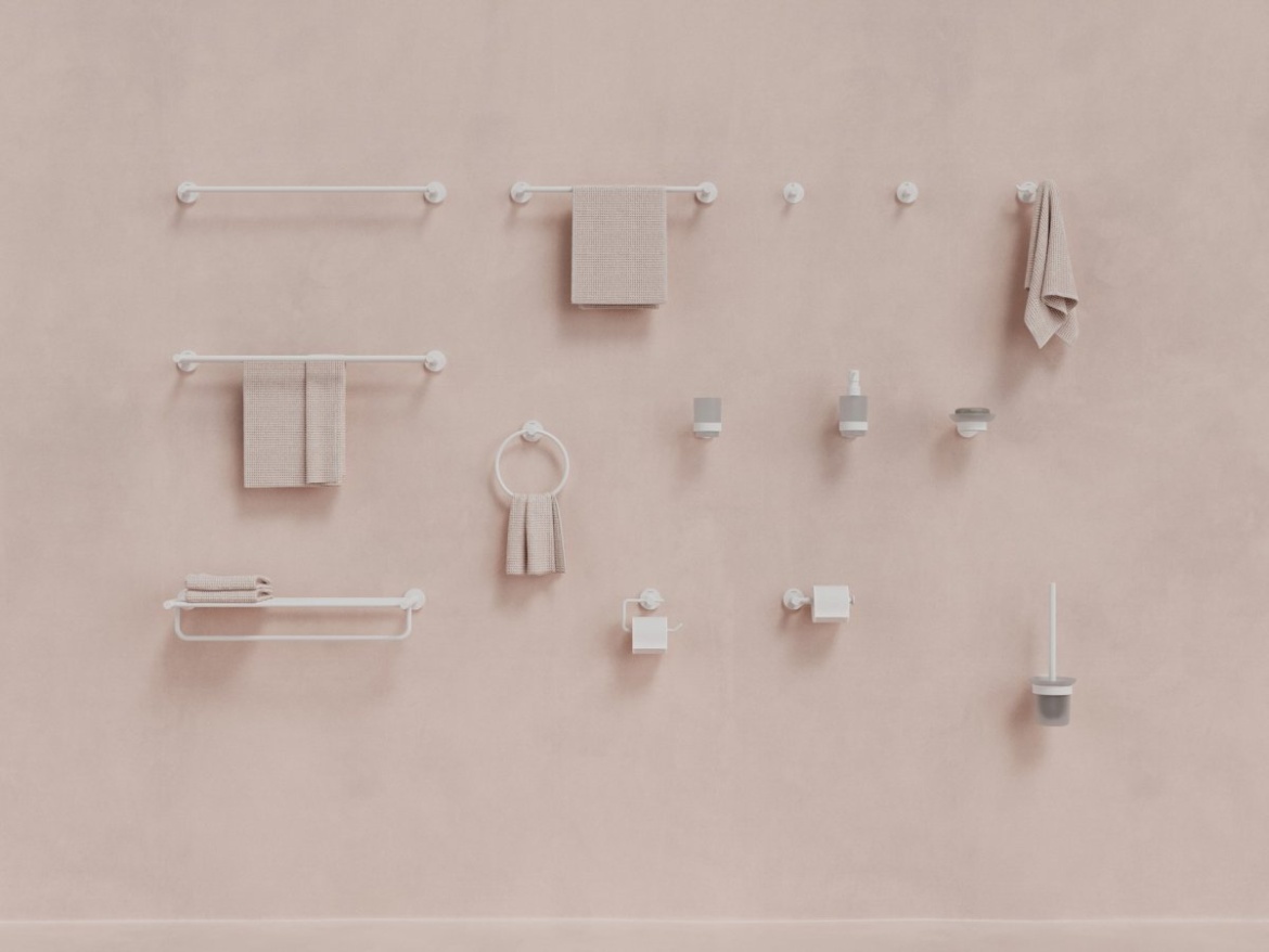 Ravak KN 300.10WHM Držák na ručníky, kruhový, bílá matná